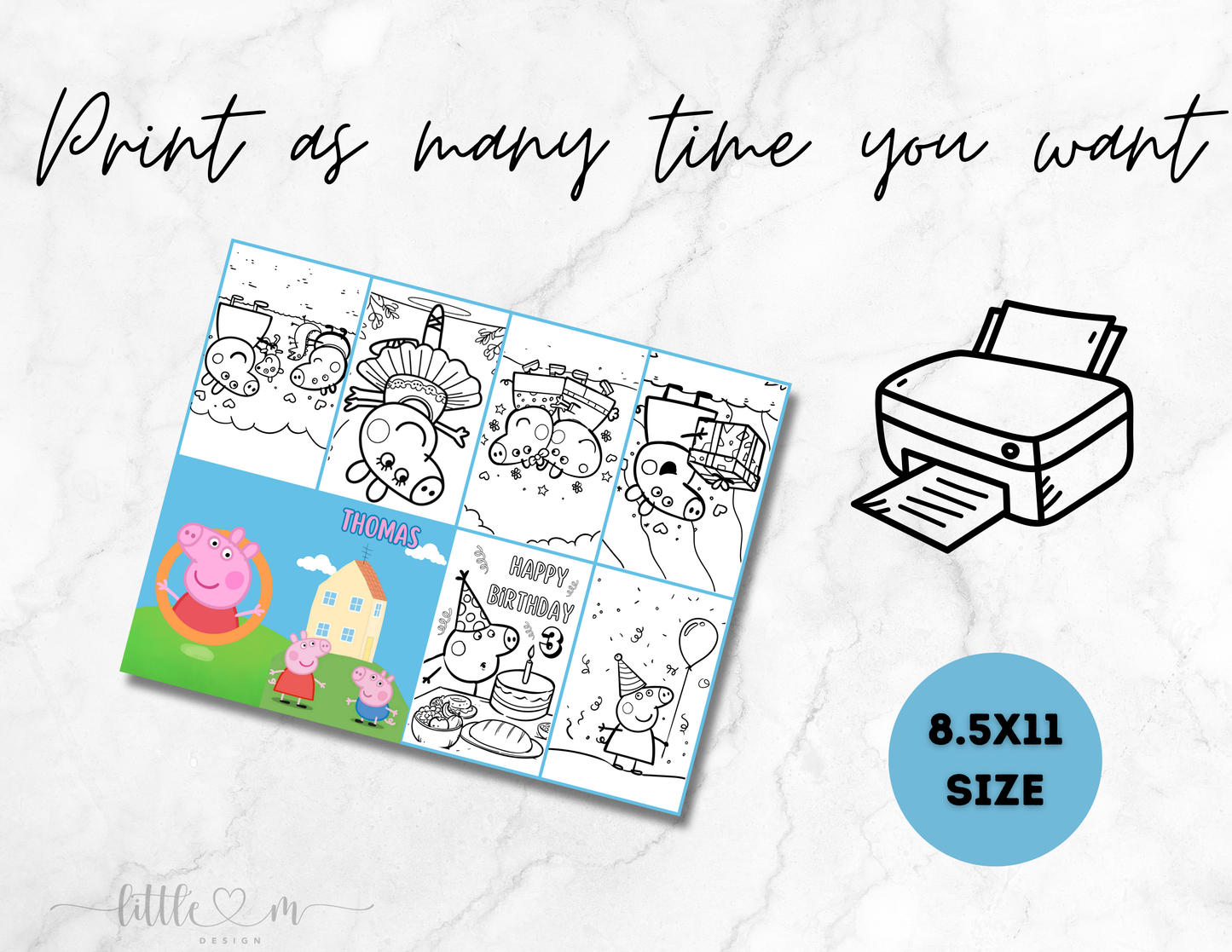 Peppa Pig mini coloring book