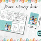 Bluey easter mini coloring