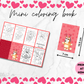Bluey valentine's mini coloring