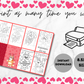 Bluey valentine's mini coloring