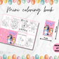 Bluey easter mini coloring